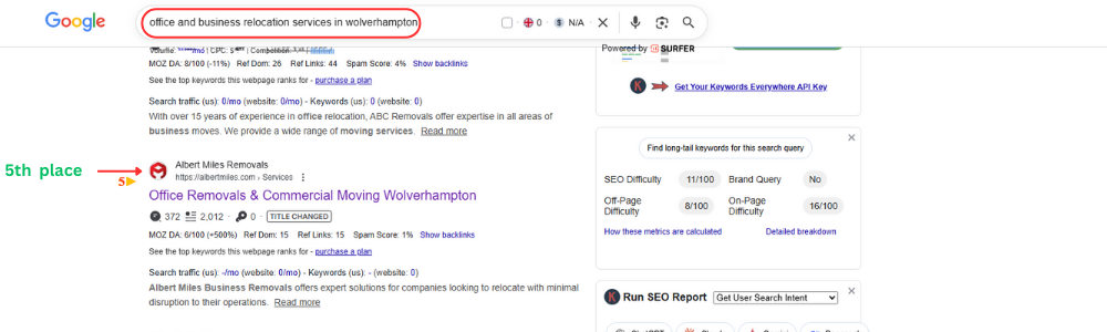 SEO Expert portfolio