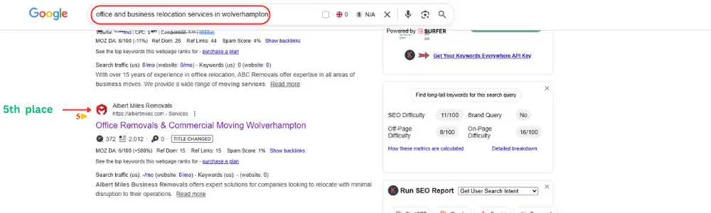 SEO Expert portfolio