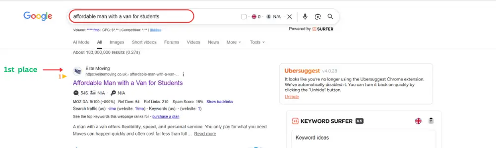 SEO Expert portfolio
